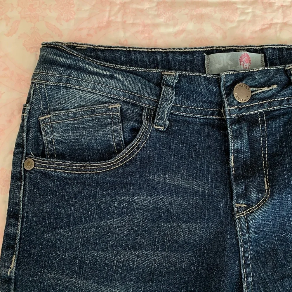 JK Indigo Girls Size 12 Skinny Jeans Dark Wash Adjustable Waist